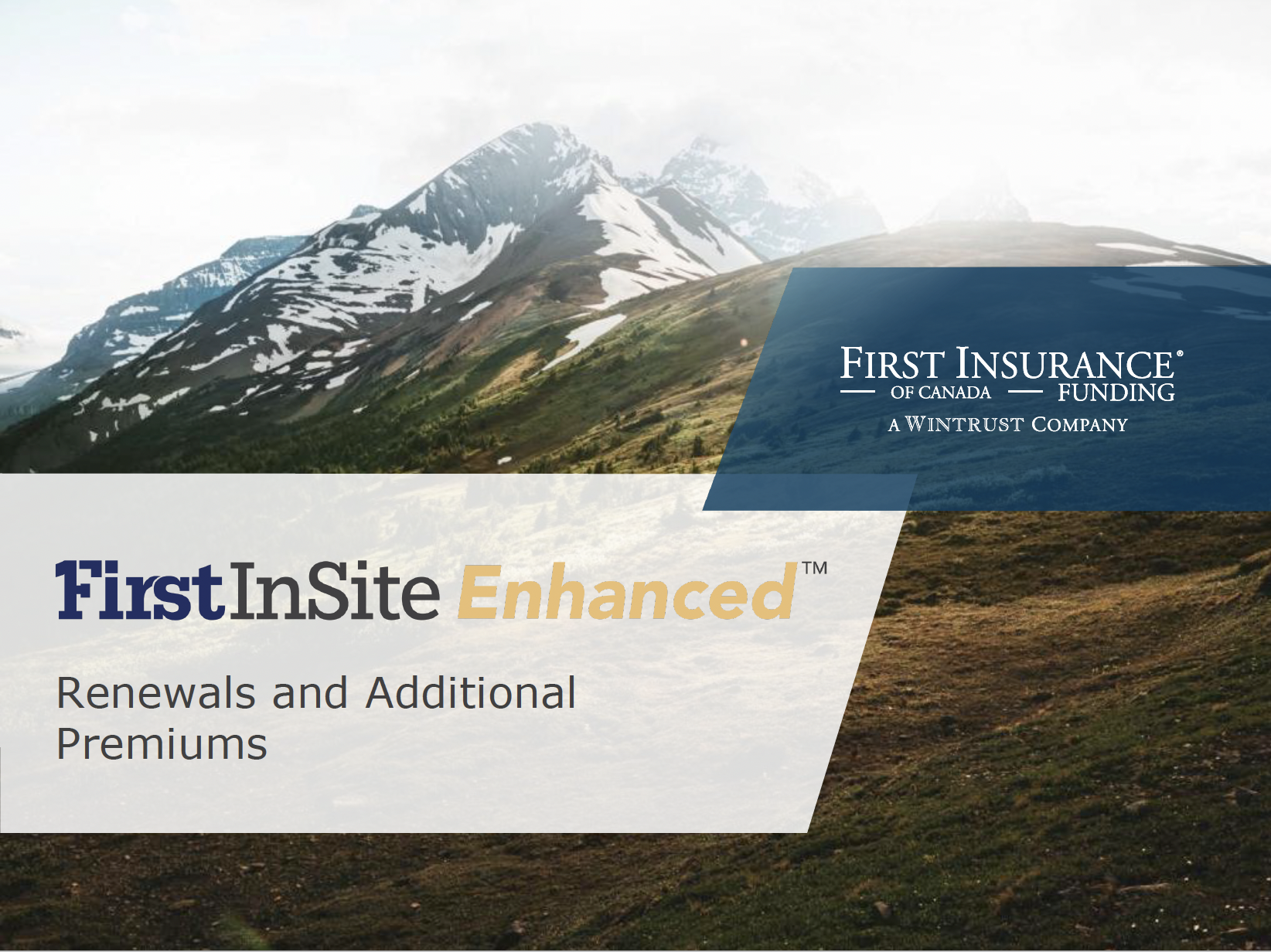 First_InSite_Enhanced_online_guides_renewals_and_additional_premiums