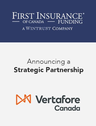 FIRST Canada and Vertafore Canada announce payment integration for SIG